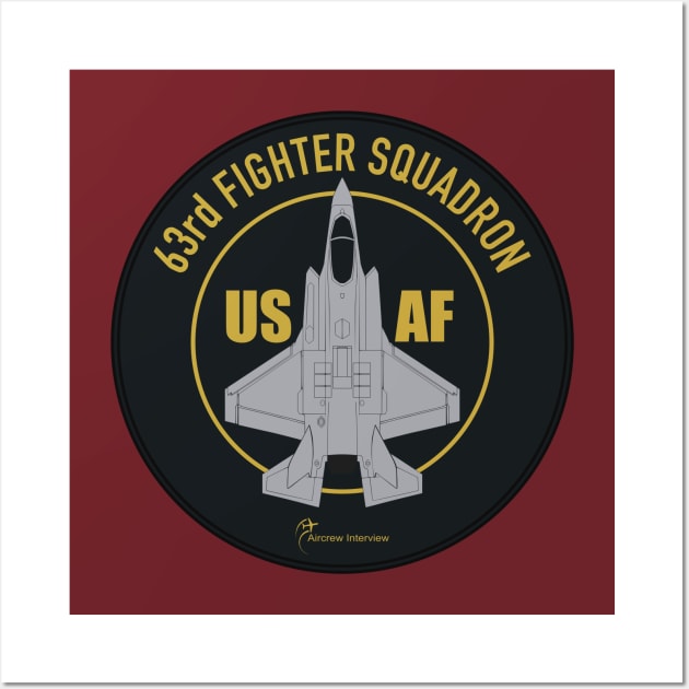 F-35 63rd Fighter Squadron Wall Art by Aircrew Interview